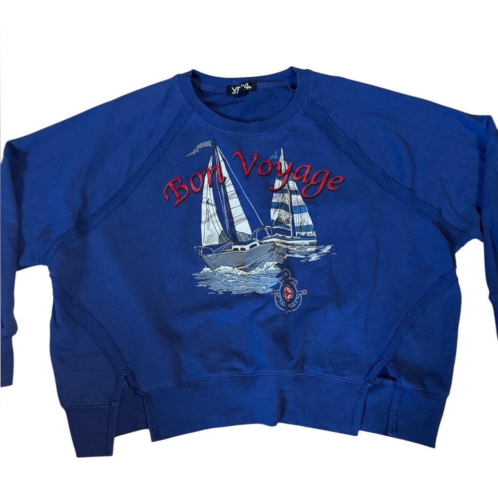 Vintage,Bon voyage, sailor sweater, XL
